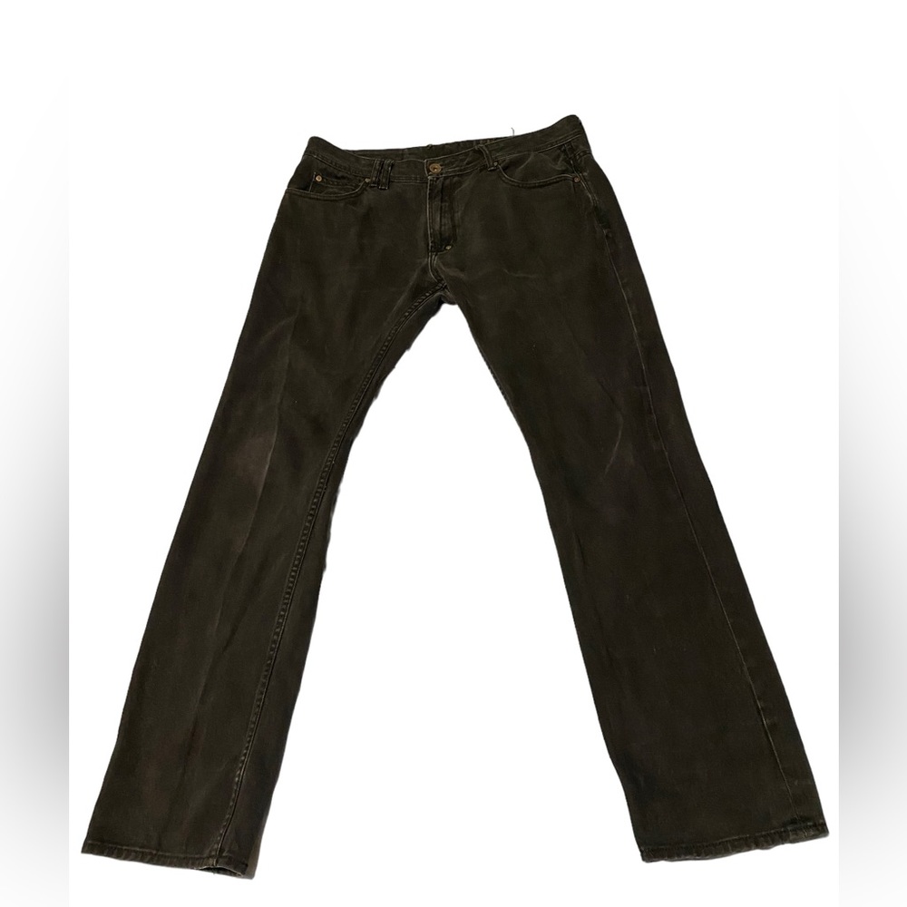 Black Vintage (1980s) Akoo Clothing “A King of Oneself” jeans (US Men’s 36 x 32)